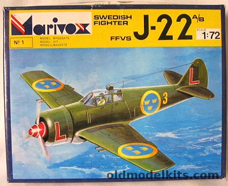 Marivox 1/72 FFVS J-22A-B Swedish, 1 plastic model kit